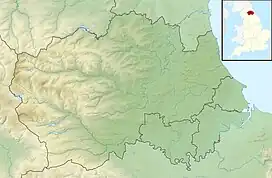 Map showing the location of Moorhouse and Cross Fell