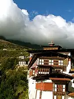 One side of the Dzong