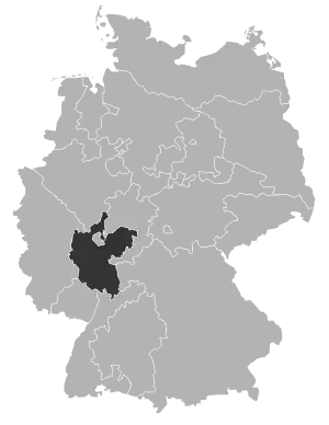 Karte der Evangelischen Kirche in Hessen und Nassau