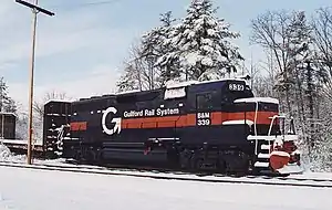 Freight train at Wells Industrial Park