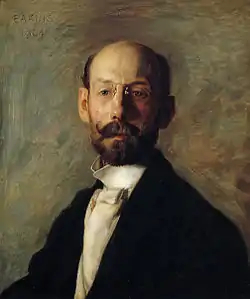 Hirshhorn Museum and Sculpture Garden.Portrait of Frank B. A. Linton (1904). Entered PAFA in 1885. ASL from 1888 to 1890. Studied at Ecole des Beaux-Arts under Gérôme and Bonnat. Became a successful portrait painter. Won a bronze medal at 1927 Paris Salon. One painting in Musée du Luxembourg. Died Philadelphia, 1943 (age 72).