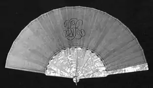 G-137B. Fan created by Eakins for Mrs. Rogers, private collection. The verso has a replica of G-134.