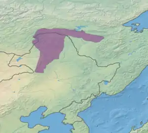 Ecoregion territory (in purple)