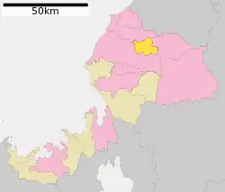 Location of Eiheiji in Fukui Prefecture