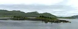 Eilean Fraoich photographed from the PS Waverley.