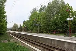 Roslagsbanan's station in Ekskogen