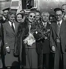 Elisabeth Bergner during her visit to Israel, 1949. Beno Rothenberg, Meitar collection, National Library of Israel