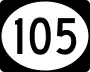 Highway 105 marker