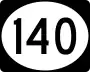 Highway 140 marker