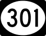 Mississippi Highway 301 marker