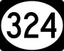 Route 324 marker