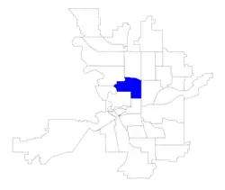 Location within the city of Spokane