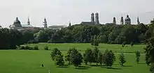 Englischer Garten with view towards Königinstraße