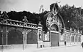 Entrance gate, circa 1914.