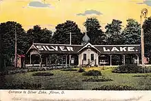 Entrance to Silver Lake, Akron, Ohio