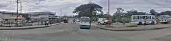 Panoramic view facing South East towards Lae Central. Andersons on the left. Sports ground on the right of photo