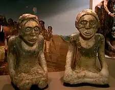 Stone effigies, Etowah site, Georgia (Mississippian culture)