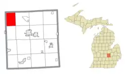 Location within Shiawassee County