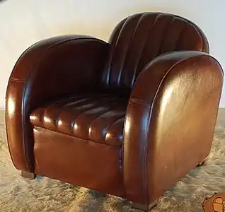 Art Deco club chair (1930s)