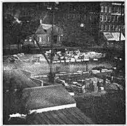 Excavation for the construction of the Federal Building. This image, taken in 1857, is one of the oldest known Detroit photographs.