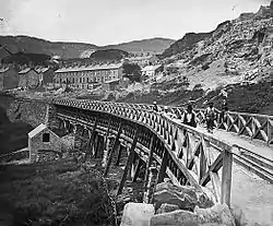 Viaduct on the Festiniog and Blaenau Railway, Blaenau Ffestiniog, Wales; John Thomas c. 1875