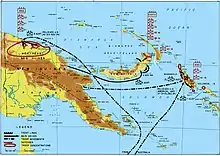 Image 48Australian and Japanese Army forces in New Guinea and the Solomon Islands in late 1944 (from Military history of Australia during World War II)