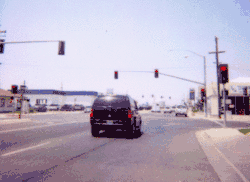 Northbound N St. (Highway 33) at 13th Street in 2006.