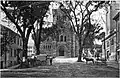 First Parish Church  at the base of Burial Hill on the town square, is a continuation of the original Pilgrim church