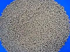 Manufactured pelleted feed ration for fish