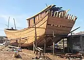 Almost completed offshore fishing hull, Quy Nhơn