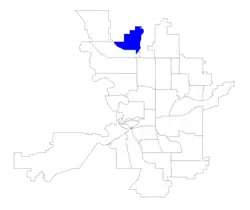 Location within the city of Spokane