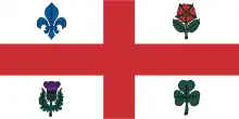 Flag of Montreal (1939–2017)