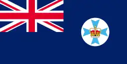 The flag of Queensland, an Australian state