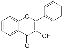 Skeletal formula of 3-hydroxyflavone