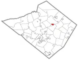 Location of Fleetwood in Berks County, Pennsylvania