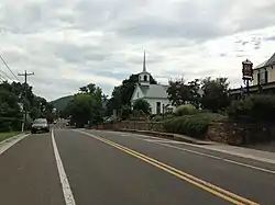 A view of Flint Hill along Zachary Taylor Highway