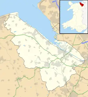 Pontblyddyn is located in Flintshire