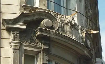 Detail of corner ornament