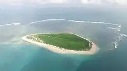 A drone image of Ilha do Fogo captured in 2020