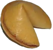 A fortune cookie