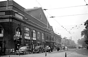 Exterior of building and street scene