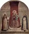 The Madonna with Saint Dominic (right) and Saint Zenobius (left), by Fra Angelico