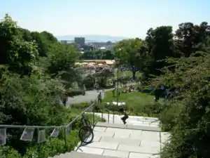 Stairs from the top of St. Hanshaugen Park