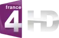 Logo of France 4 HD from 2011 to 2018