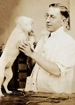 Frederick Banting, Nobel Laureate in Medicine and the first person to use insulin on humans, MD