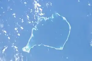 Aerial image of Funafuti atoll