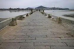 Longjiang Bridge over the estuary of the Long River in Haikou