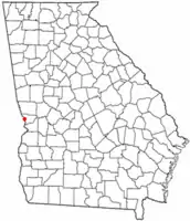 Location of Bibb City, Georgia