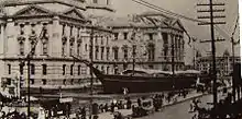 Replica of USS Kearsarge on display at the 1893 Grand Army of the Republic national convention in Indianapolis, Indiana