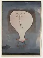 Fright of a Girl, 1922, Watercolor, India ink and oil transfer drawing on paper, with India ink on paper mount, Solomon R. Guggenheim Museum, New York